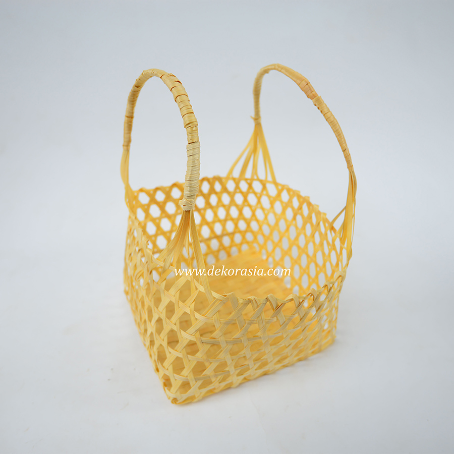 Bamboo Woven Basket For Fruit